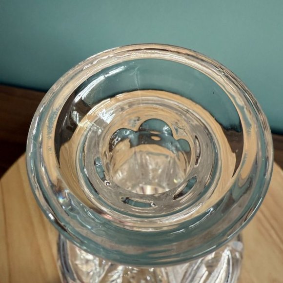 Vintage Crystal Decanter With Stopper Bohemia Czech Republic Elegant Cut Thumbpr - Picture 7 of 10